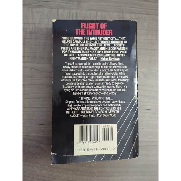 1987 Flight of the Intruder by Stephen Coonts First Printing Paperback - Picture 2 of 4